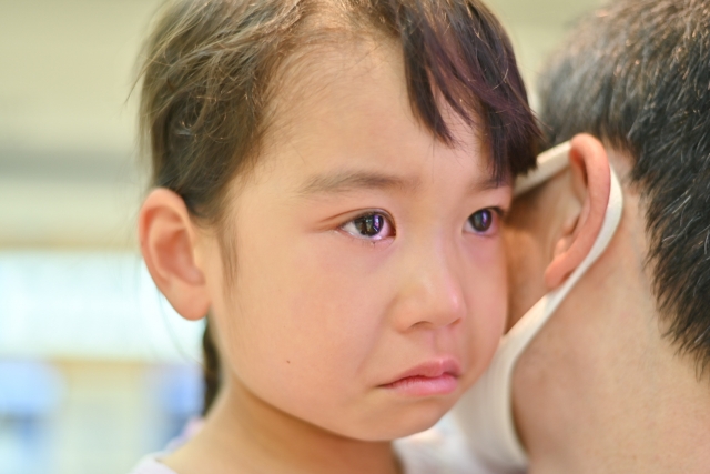 泣き顔の子ども