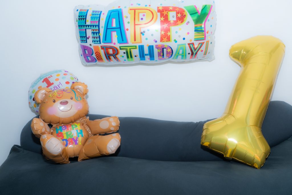 1歳誕生日飾りつけ