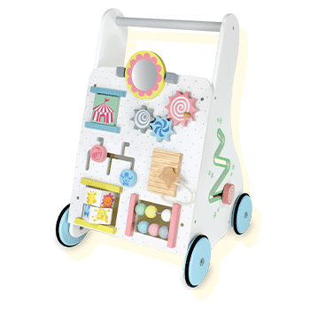1歳誕生日に選ばれる知育遊びつき手押し車