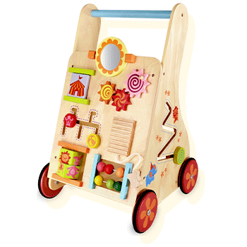 1歳誕生日に選ばれる知育遊びつき手押し車