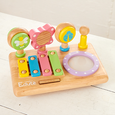 1歳の赤ちゃんが握りやすい楽器おもちゃセット
