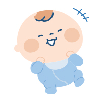 あおむけイラスト