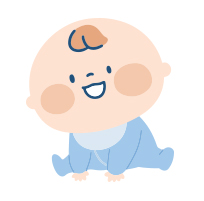 おすわりイラスト