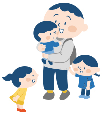 友達に関心を持つイラスト