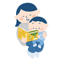 数や色・形に興味を持ち始めるイラスト