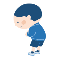 ボタンかけができるイラスト